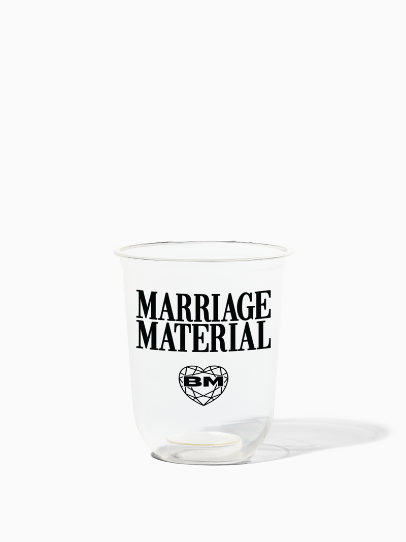 Marriage Material™ - TOSSWARE × BRIDEMERCH - NATURAL 16oz Arc Cup - Black