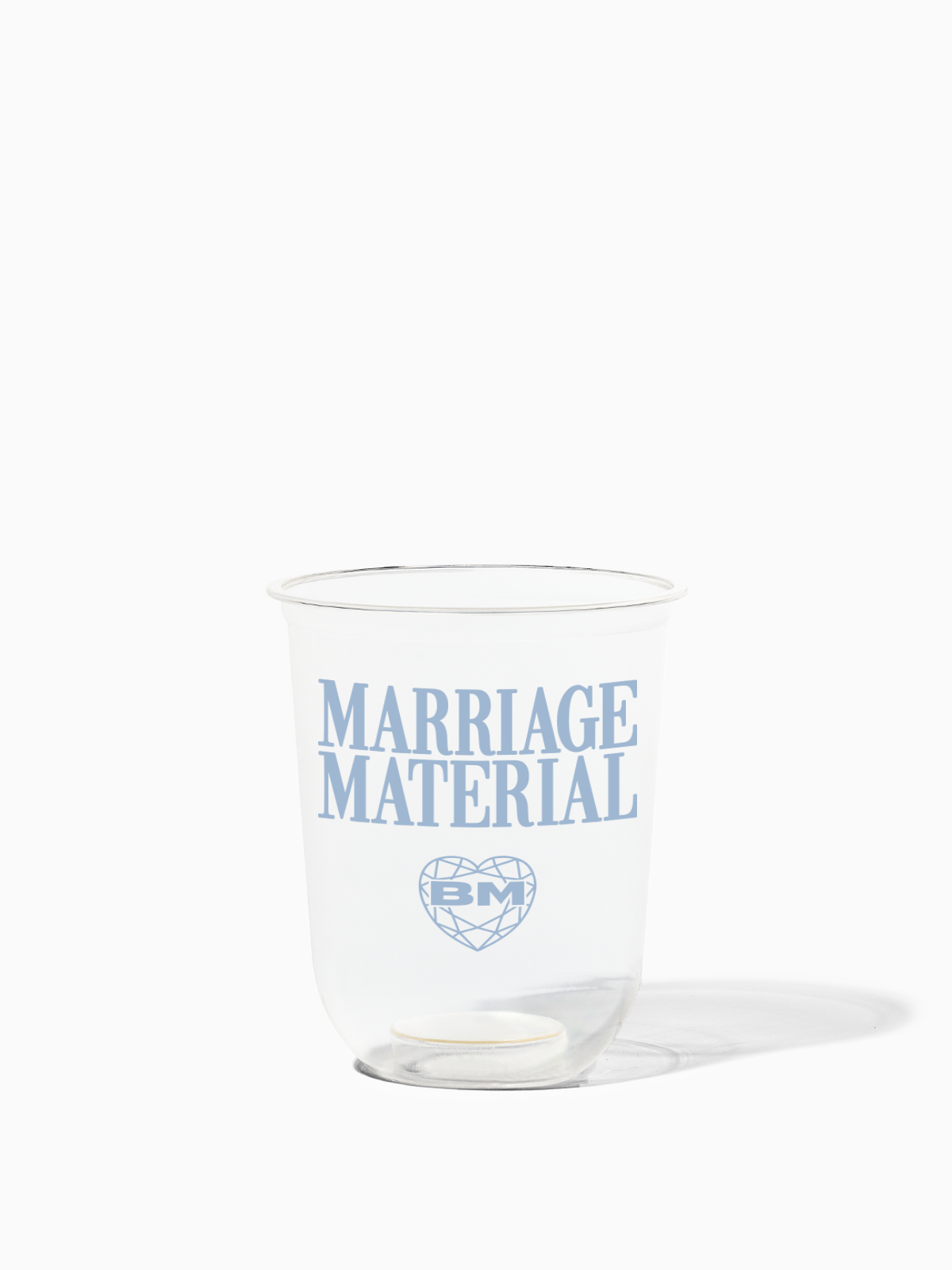 Marriage Material™ - TOSSWARE × BRIDEMERCH - NATURAL 16oz Arc Cup - Blue