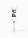 Marriage Material™ - TOSSWARE × BRIDEMERCH - RESERVE 9oz Champagne Tritan™ Copolyester Glass - Black