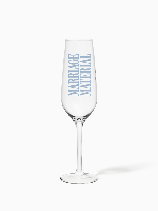 Marriage Material™ - TOSSWARE × BRIDEMERCH - RESERVE 9oz Champagne Tritan™ Copolyester Glass