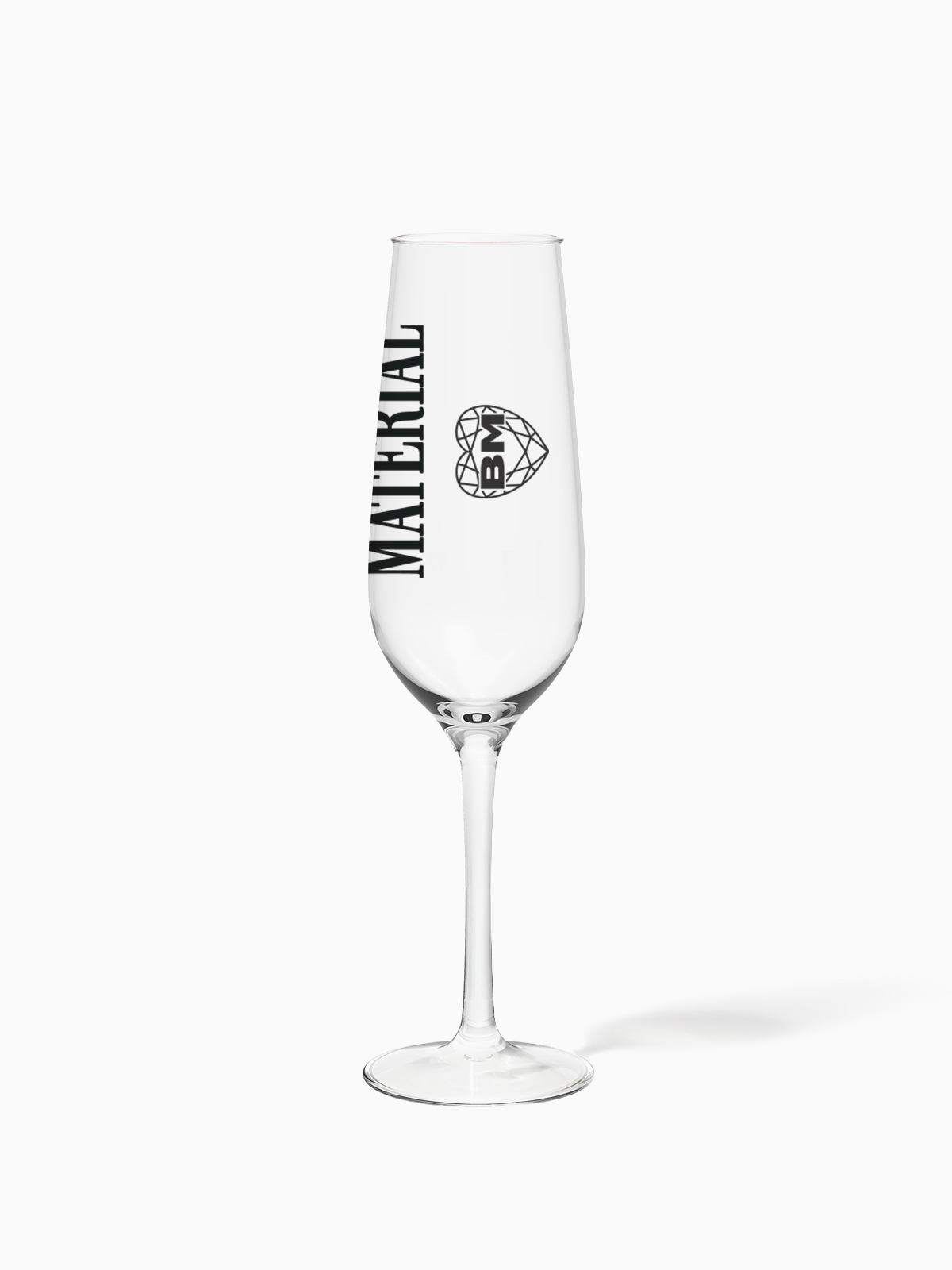 Marriage Material™ - TOSSWARE × BRIDEMERCH - RESERVE 9oz Champagne Tritan™ Copolyester Glass - Black