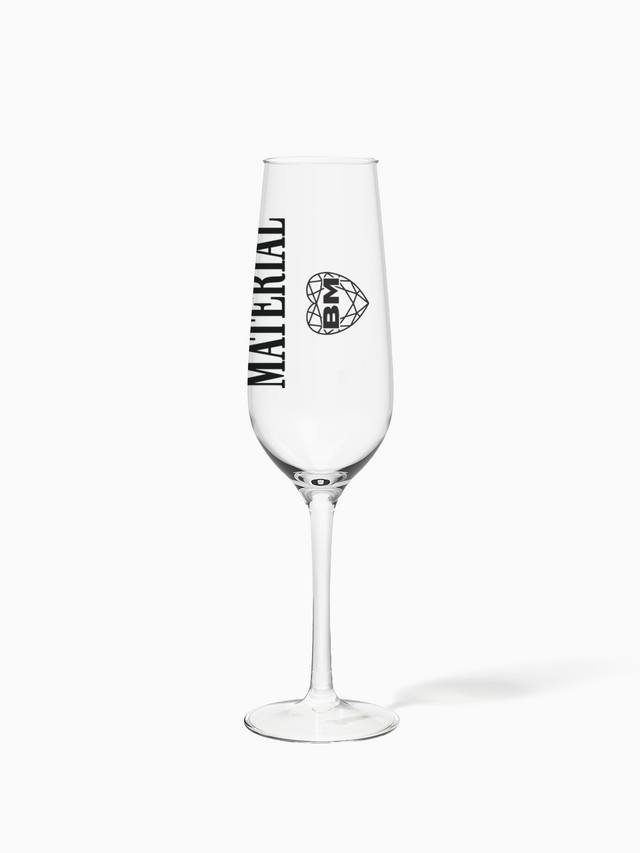 Marriage Material™ - TOSSWARE × BRIDEMERCH - RESERVE 9oz Champagne Tritan™ Copolyester Glass - Black