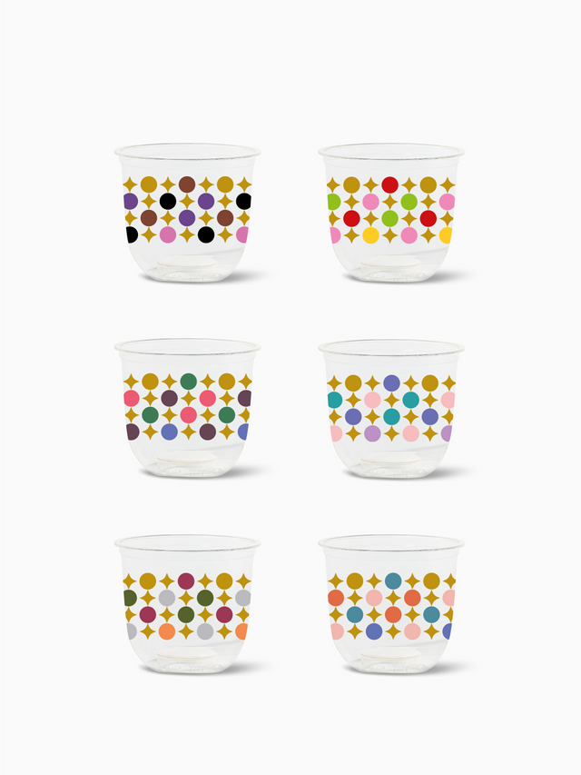 Mid-Century Modern Pattern - NATURAL 12oz Arc