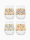 Mid-Century Modern Pattern - RESERVE 16oz Stemless Wine Tritan™ Copolyester Glass