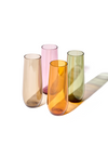 MSRP RESERVE 9oz Stemless Champagne Tritan™ Copolyester Glass - Mixed Color Set