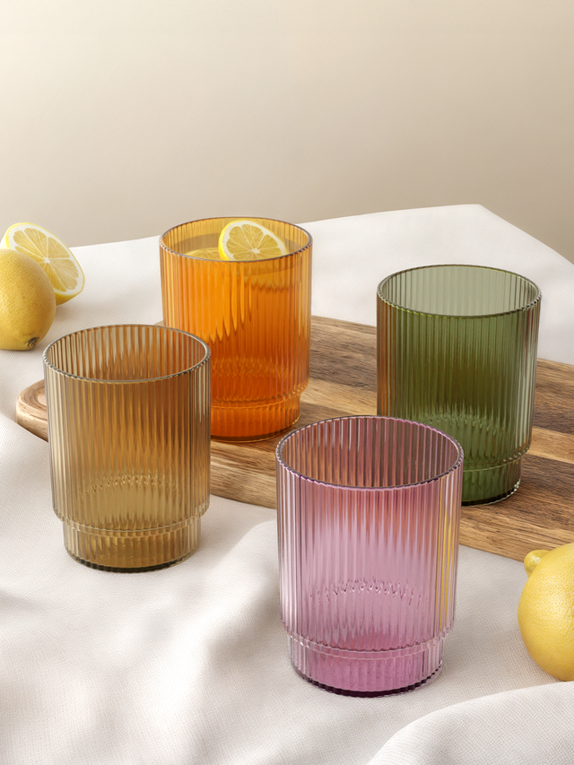 RESERVE 12oz Fluted Tumbler - Mixed Color Set