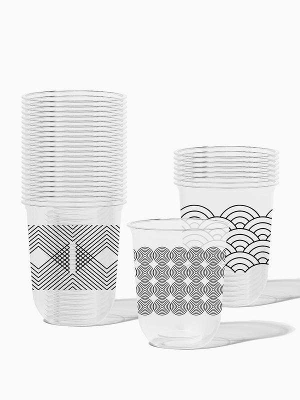 Modern Geometric - NATURAL 16oz Arc