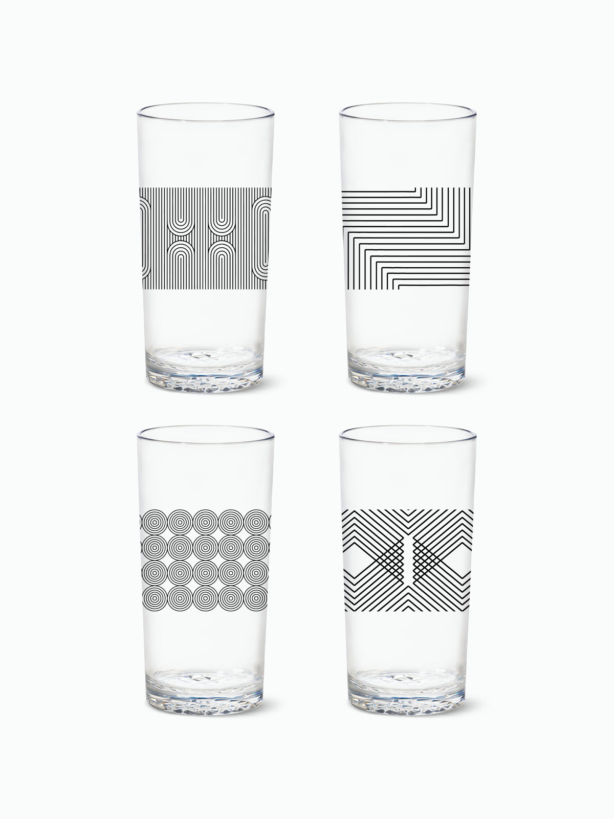 Modern Geometric - RESERVE 14oz Highball Tritan™ Copolyester Glass