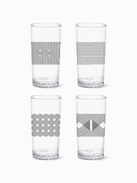 Modern Geometric - RESERVE 14oz Highball Tritan™ Copolyester Glass