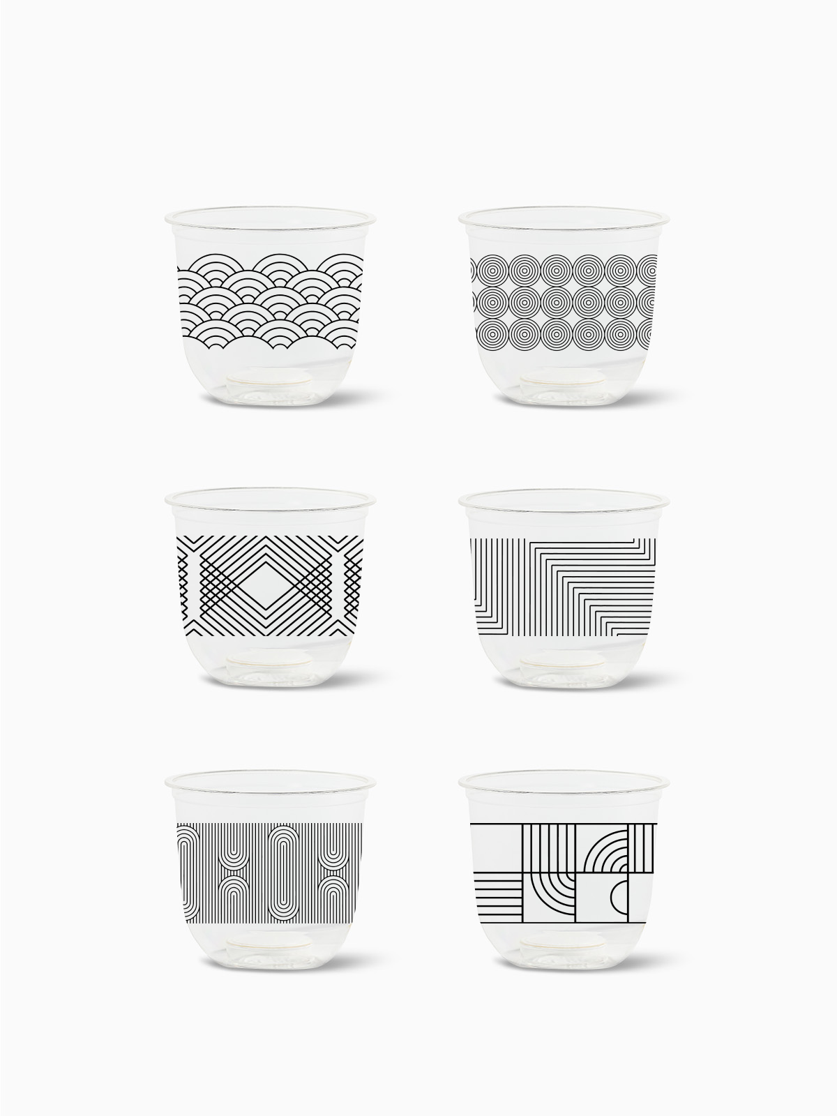 Modern Geometric - NATURAL 12oz Arc