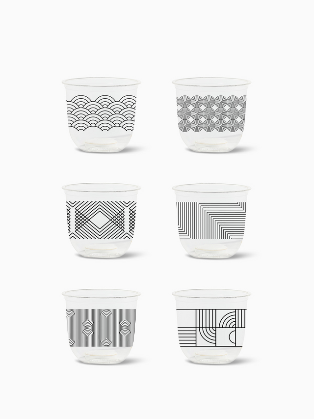 Modern Geometric - NATURAL 12oz Arc
