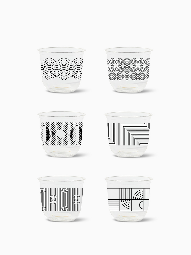 Modern Geometric - NATURAL 12oz Arc