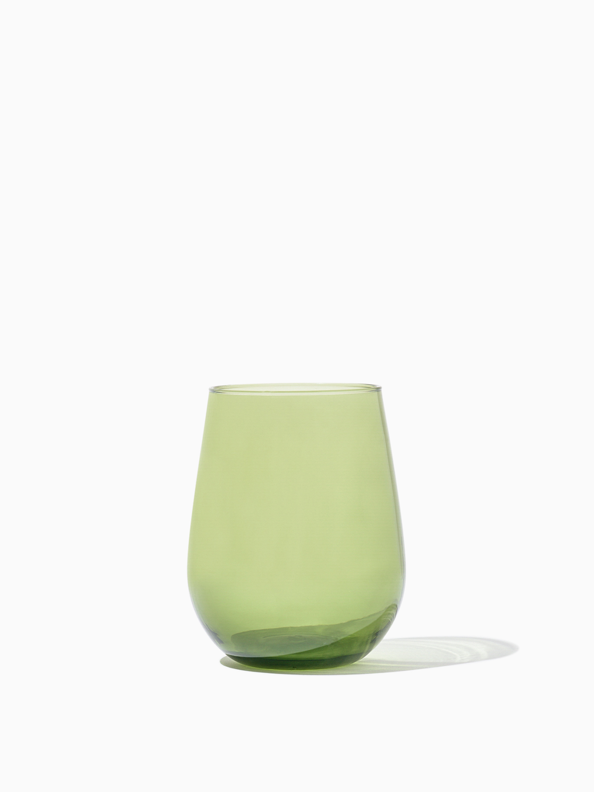 RESERVE 16oz Stemless Wine Color Series Tritan™ Copolyester Glass Moss - Bulk