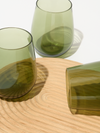 RESERVE 16oz Stemless Wine Color Series Tritan™ Copolyester Glass Moss