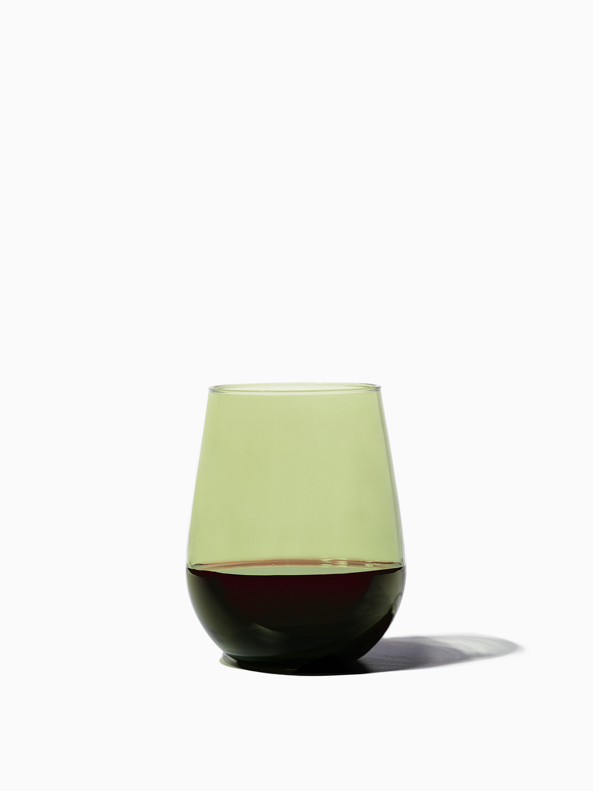 RESERVE 16oz Stemless Wine Color Series Tritan™ Copolyester Glass Moss - Bulk
