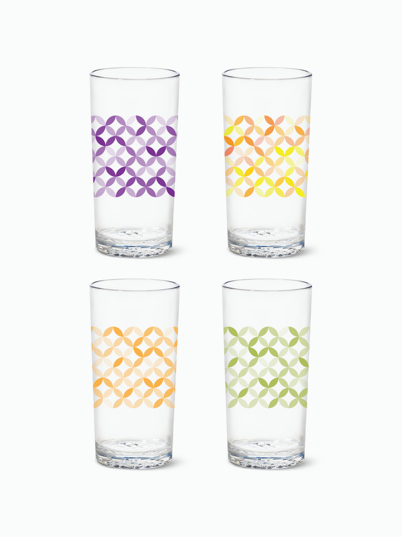 Multi-Color Ribbon - RESERVE 14oz Highball Tritan™ Copolyester Glass