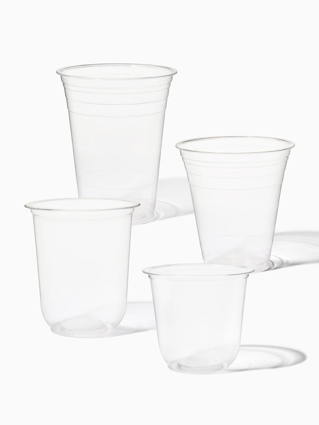 NATURAL 12oz Rounded Bottom Compostable Arc 98mm Cup - Bulk - 1000/Case