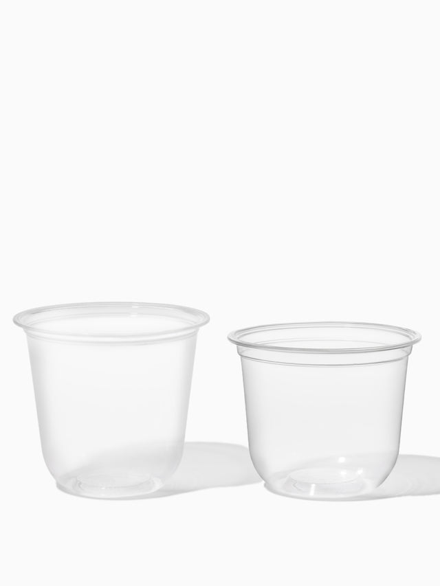 NATURAL 12oz Short Compostable Arc 98mm Cup - Bulk - 1000/Case