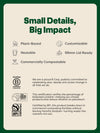 NATURAL 12oz Short Compostable Arc 98mm Cup - Bulk - 1000/Case