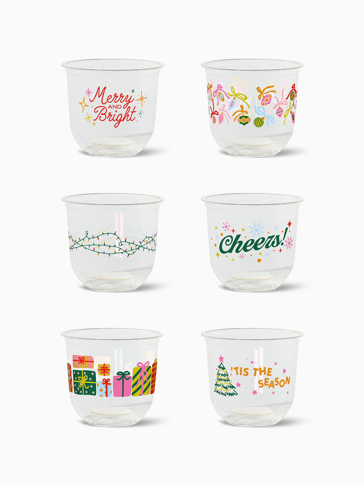 Merry & Bright - NATURAL 12oz Arc Cup