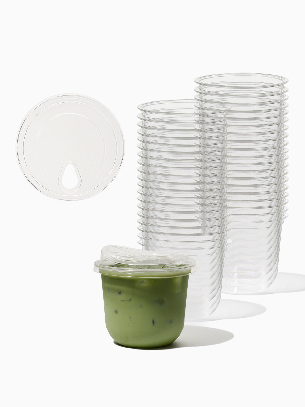 NATURAL 12oz Short Compostable Arc 98mm Cup - Bulk - 1000/Case