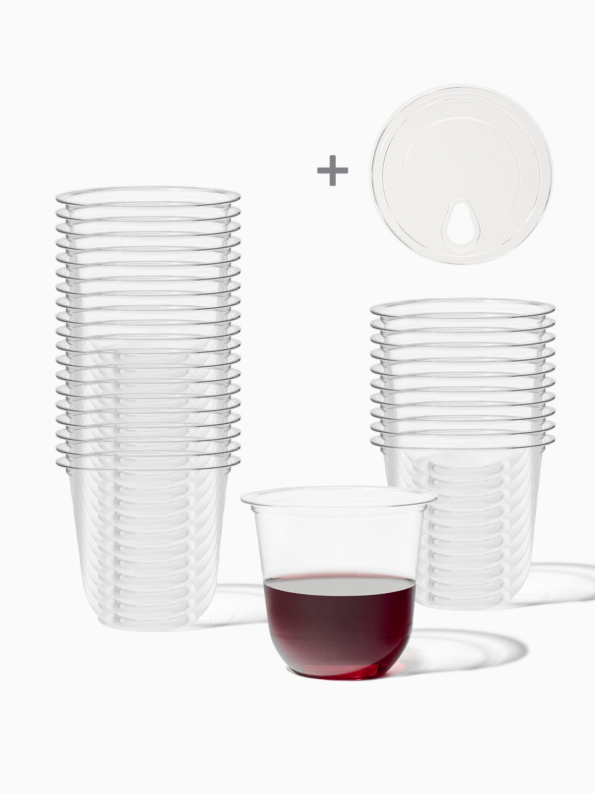 NATURAL 12oz Rounded Bottom Compostable Arc 98mm Cup & Sip Lid Bundle