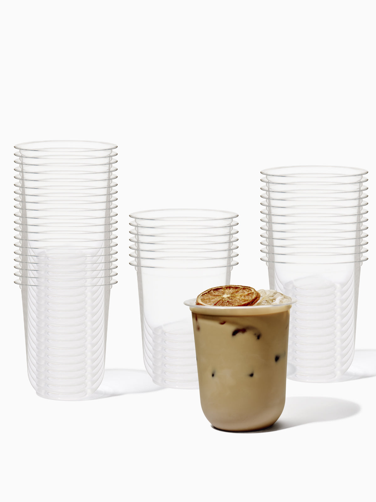 NATURAL 16oz Rounded Bottom Compostable Arc 98mm Cup - Bulk - 1000/Case