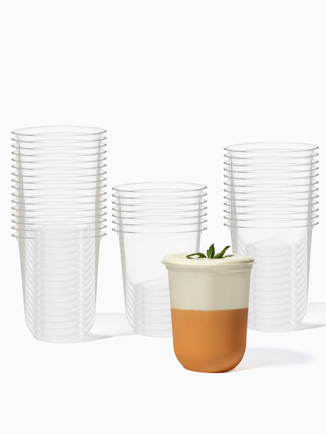 NATURAL 16oz Rounded Bottom Compostable Arc 98mm Cup