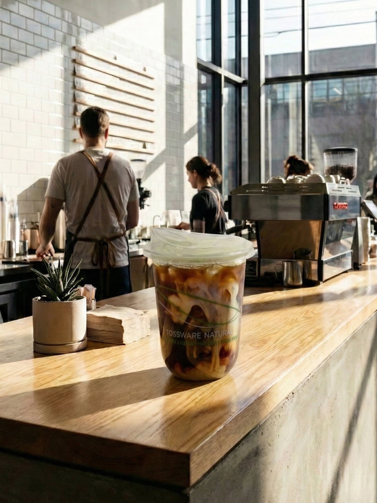 BPI Compostable Print - NATURAL 16oz Arc 98mm - Bulk