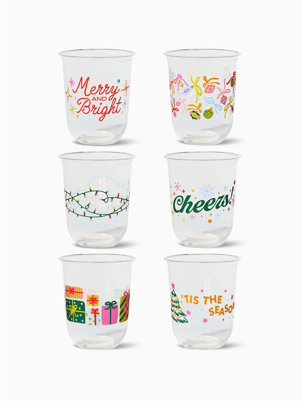 Merry & Bright - NATURAL 16oz Arc Cup