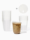 NATURAL 16oz Rounded Bottom Compostable Arc 98mm Cup & Sip Lid Bundle