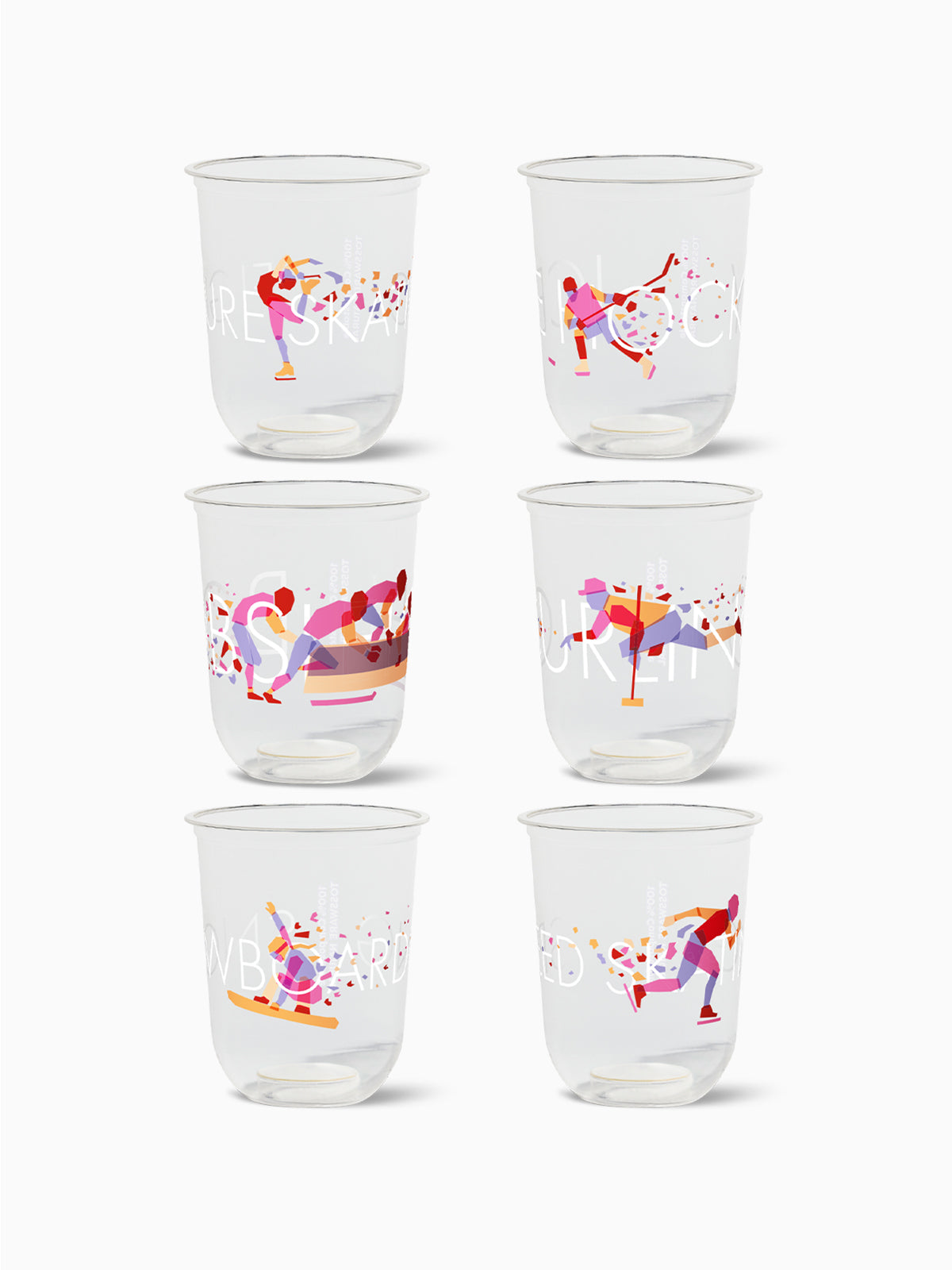 Winter Games - NATURAL 16oz Rounded Bottom Compostable Arc Cup