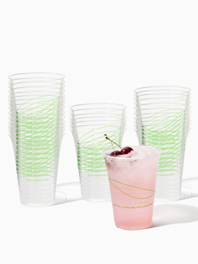 BPI Compostable Print - NATURAL 16oz Classic 98mm - Bulk