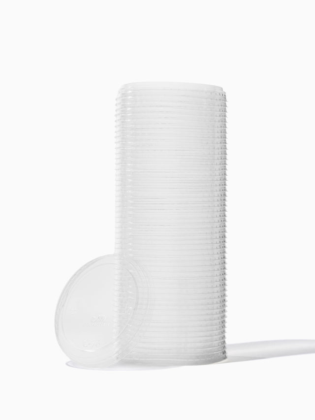 NATURAL 76mm Compostable Flat Lid