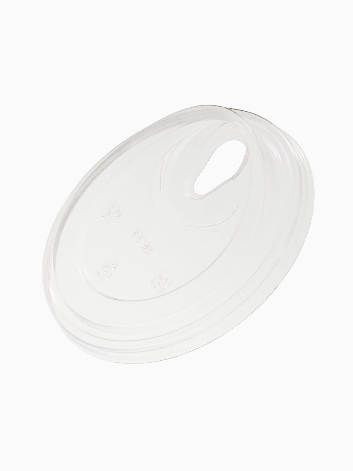 NATURAL 'Classic' 98mm Compostable Lids - Bulk