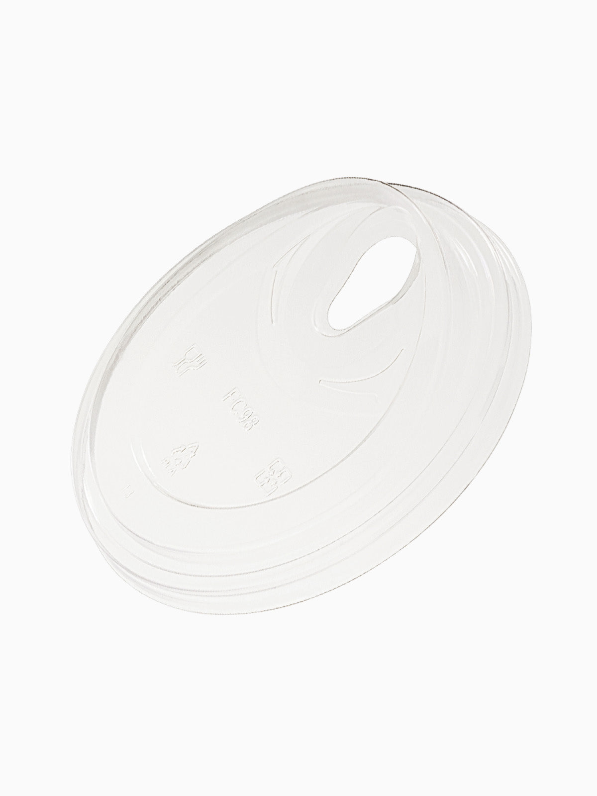NATURAL 'Classic' 98mm Compostable Lids - Bulk
