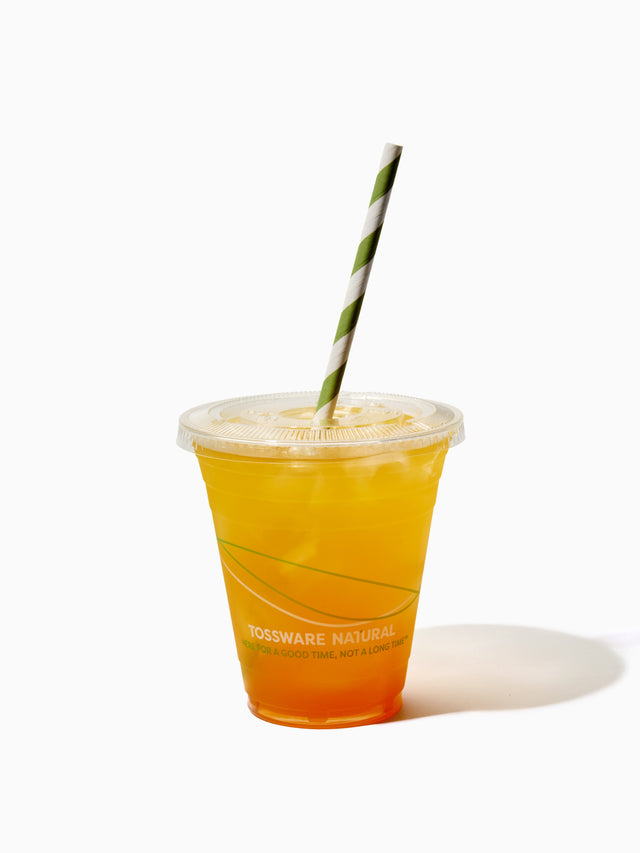 NATURAL 98mm Compostable Lids - Bulk - 1000/Case