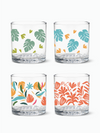 Tropical Abstract - RESERVE 12oz Old Fashioned Tritan™ Copolyester Glass