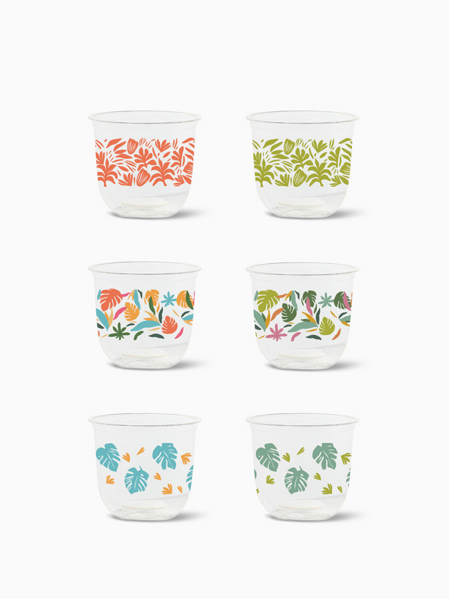 Tropical Abstract - NATURAL 12oz Arc