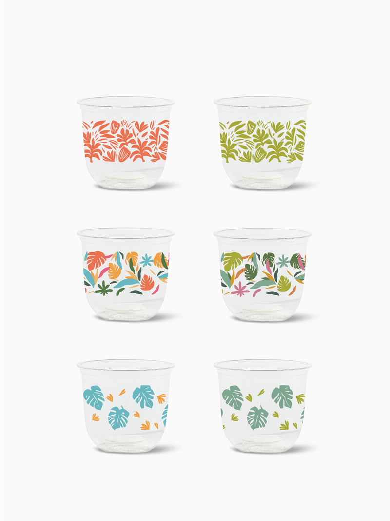 Tropical Abstract - NATURAL 12oz Arc