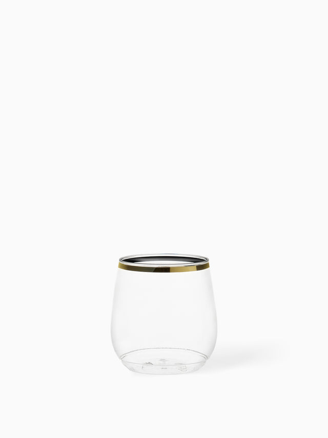 POP 12oz Vino Jr Gold Rim