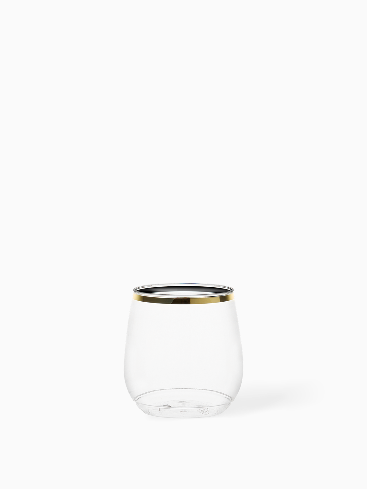 POP 12oz Vino Jr Gold Rim