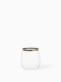 POP 12oz Vino Jr Gold Rim