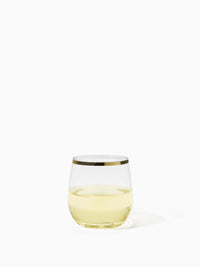 POP 12oz Vino Jr Gold Rim