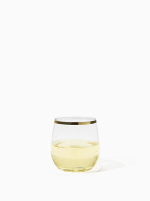 POP 12oz Vino Jr Gold Rim