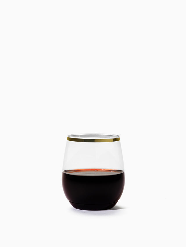 POP 14oz Vino Gold Rim