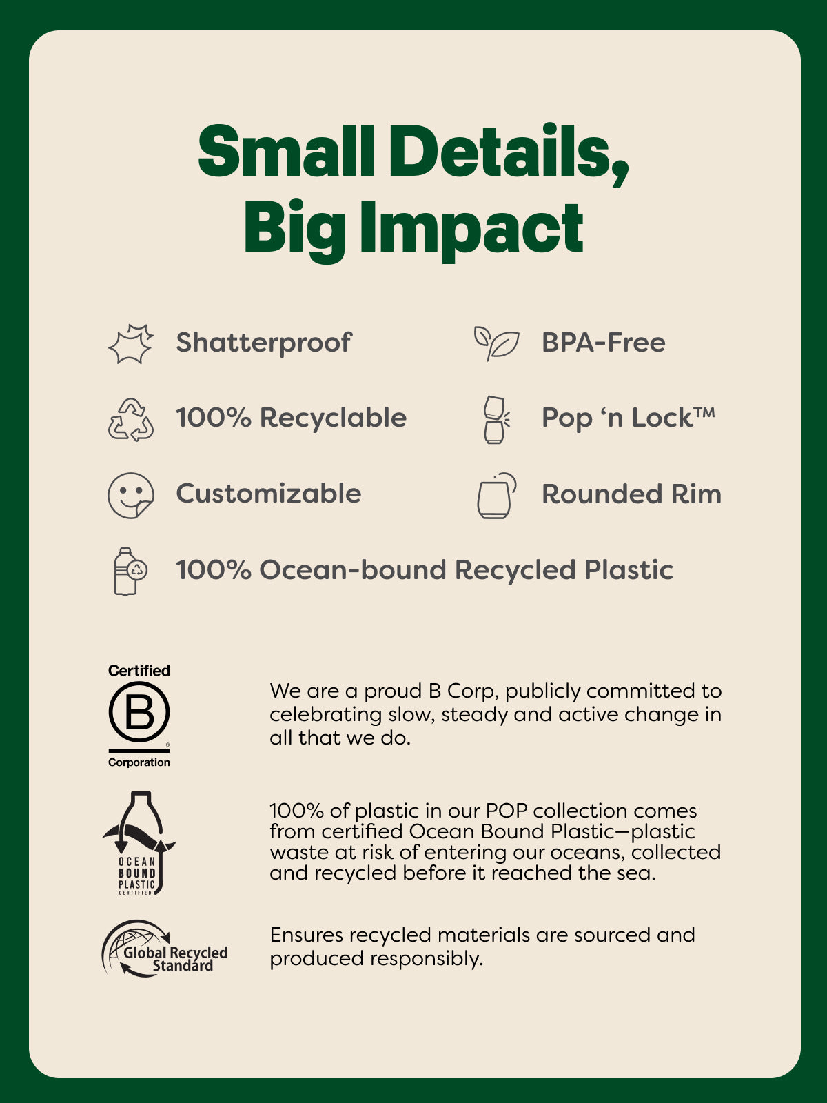 POP 16oz Rocks - Bulk