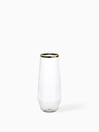 POP 9oz Diamond Flute Gold Rim