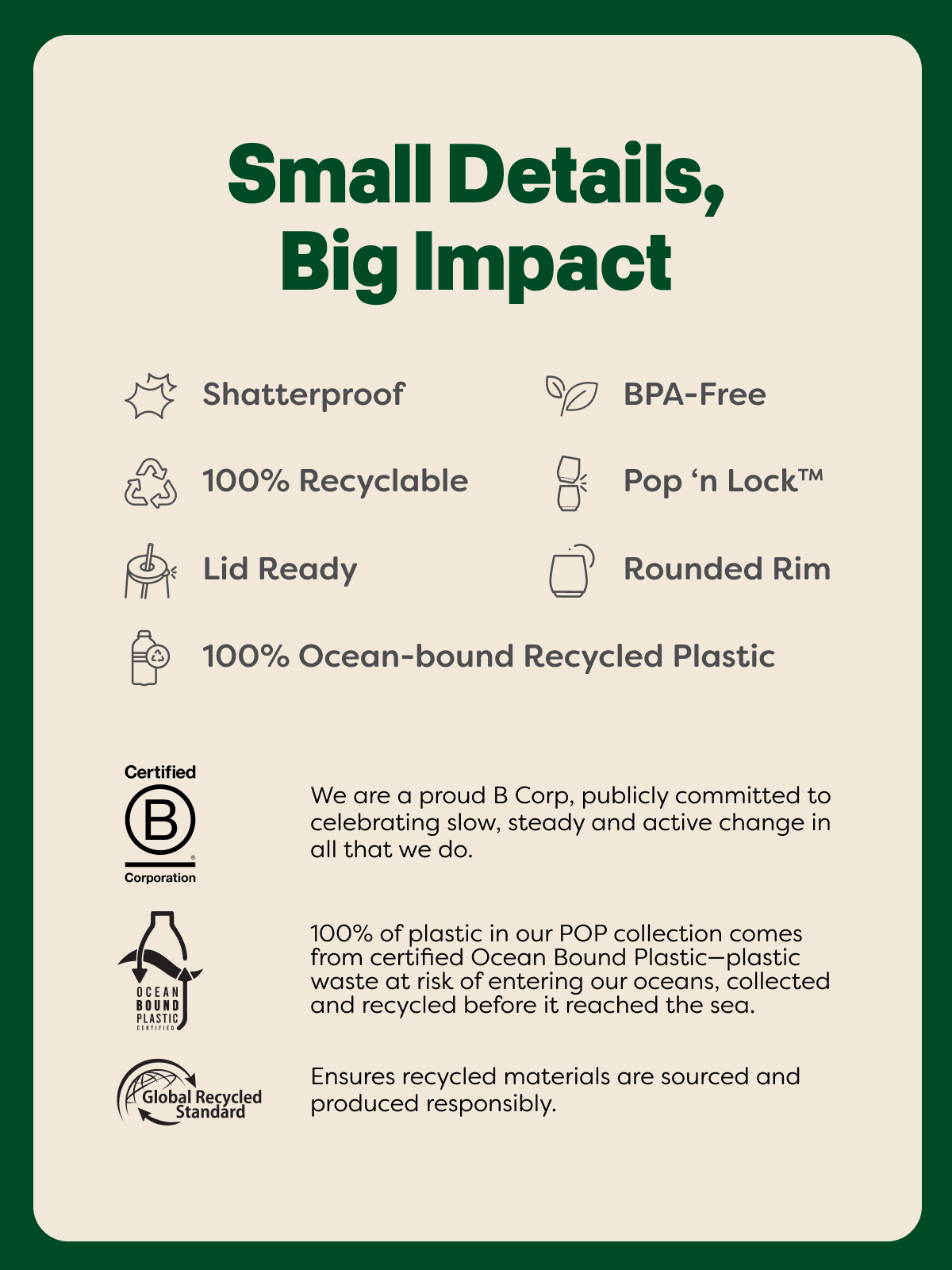 POP 14oz Vino Gold Rim - Bulk