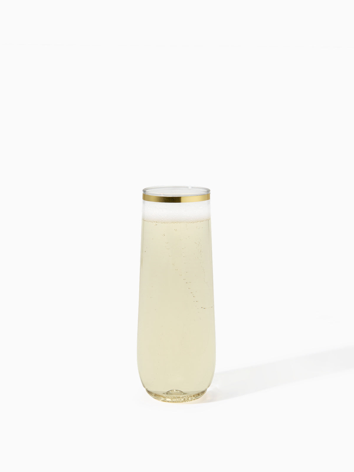 POP 9oz Flute Gold Rim